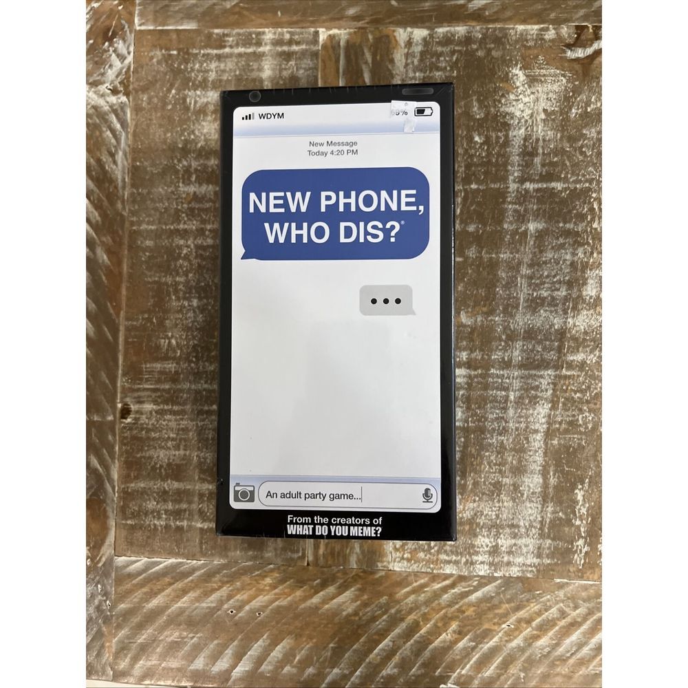 New‎ Phone Who Dis? Adult Party game from What do you Meme? Ages 17+ / Brand New